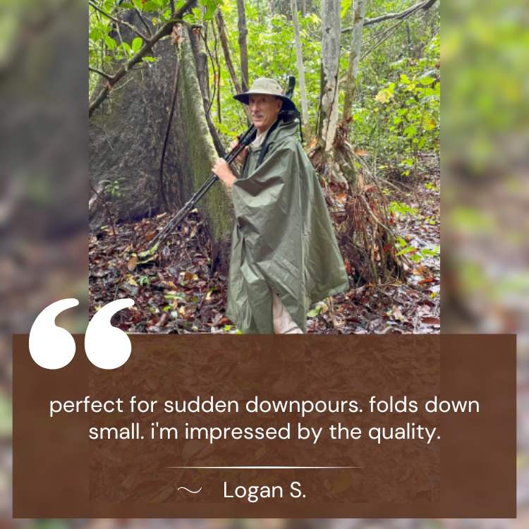 BowLift | All-Terrain Trek Poncho | Waterproof, Packable & Lightweight for Outdoor Adventures and Emergency Preparedness