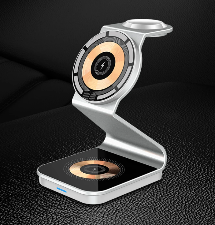 Chargy Pro - Stylish Magnetic Wireless 3-in-1 Charger Bowlift