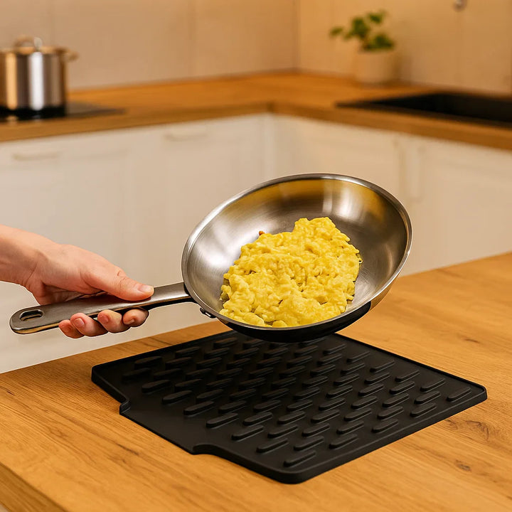 BowLift | Angled Silicone Drip Mat - Heat Resistant and Non-Slip