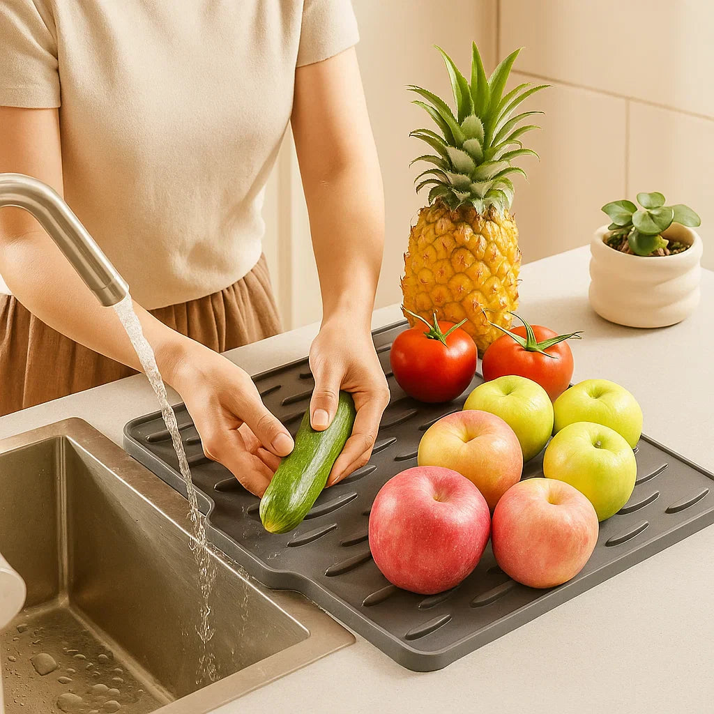 BowLift | Angled Silicone Drip Mat - Heat Resistant and Non-Slip
