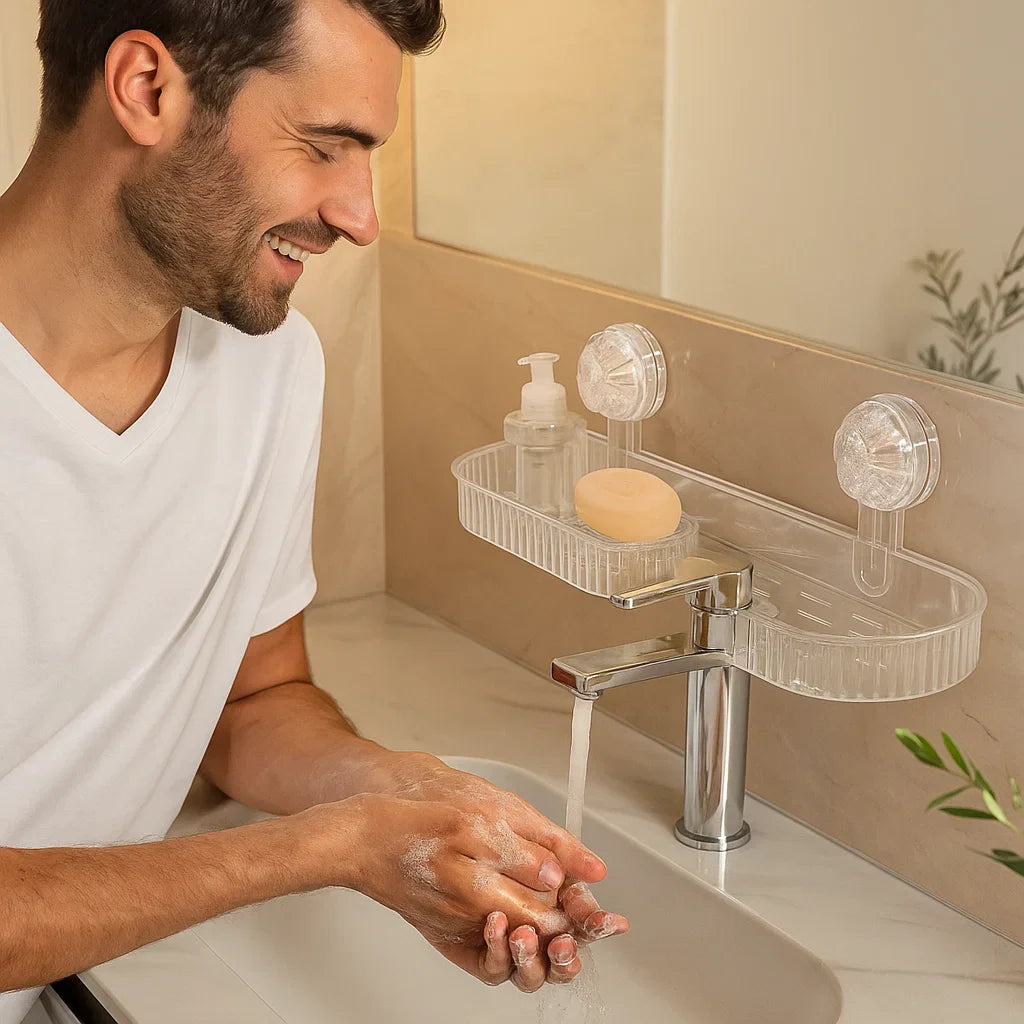 BowLift | Suction Cup Sink Shelf