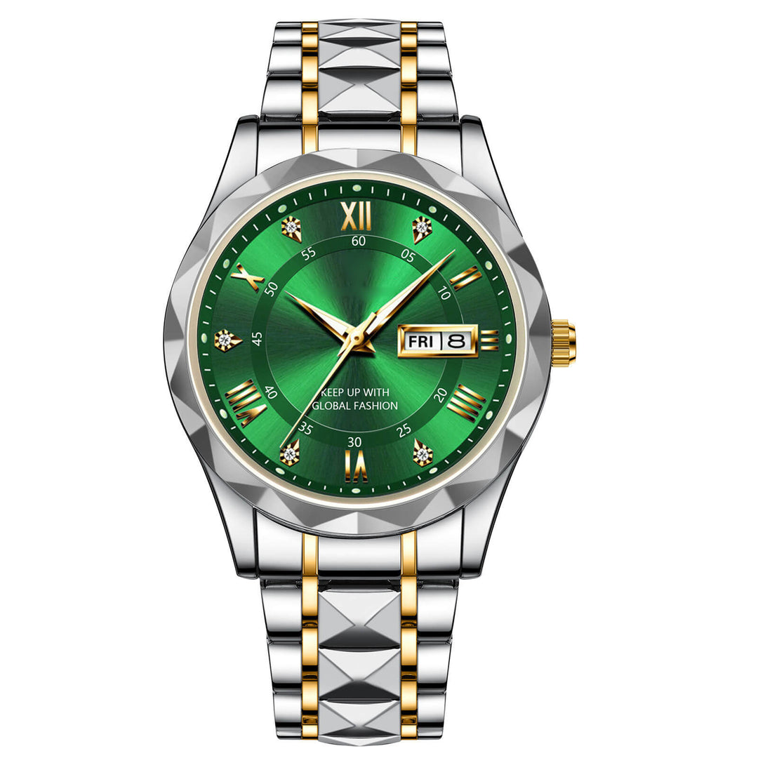 BowLift | Waterproof Luminous Stainless Steel Two-tone Quartz Men's Watch