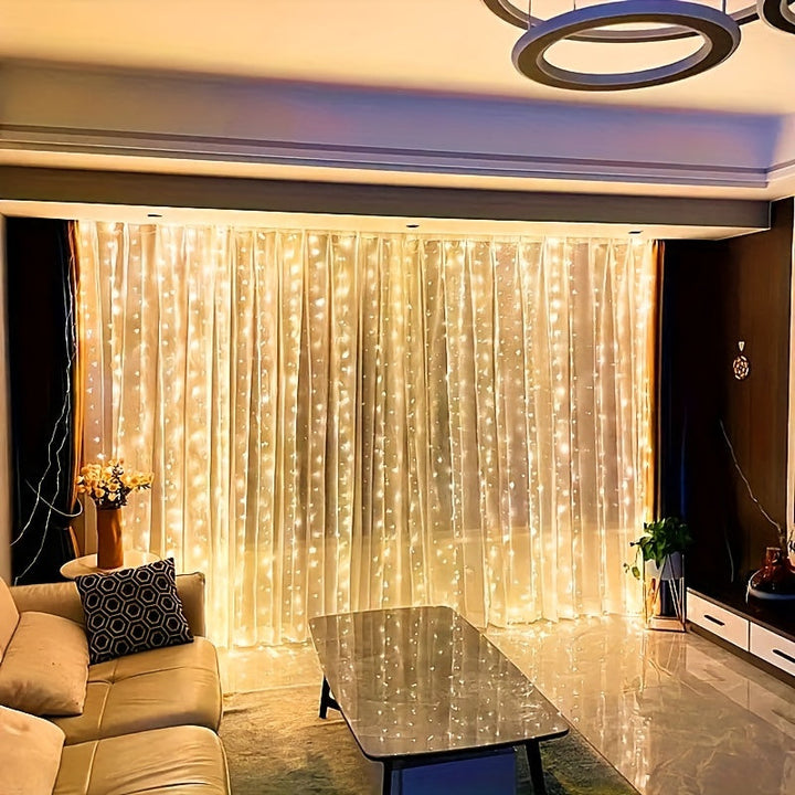 BowLift | Fairy Lights Curtain Warm White LED USB Set