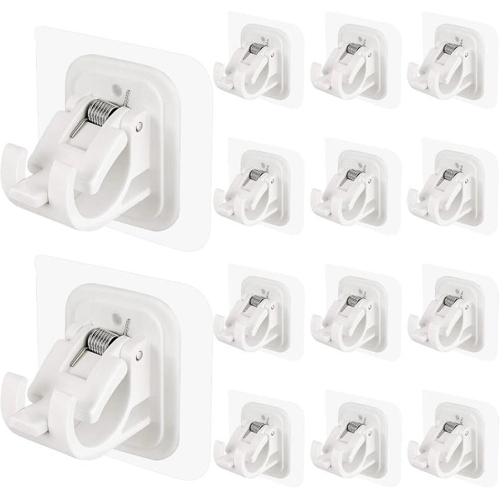 BowLift | Nail-Free Adjustable Curtain Rod Bracket Holders – Drill-Free & Wall-Safe
