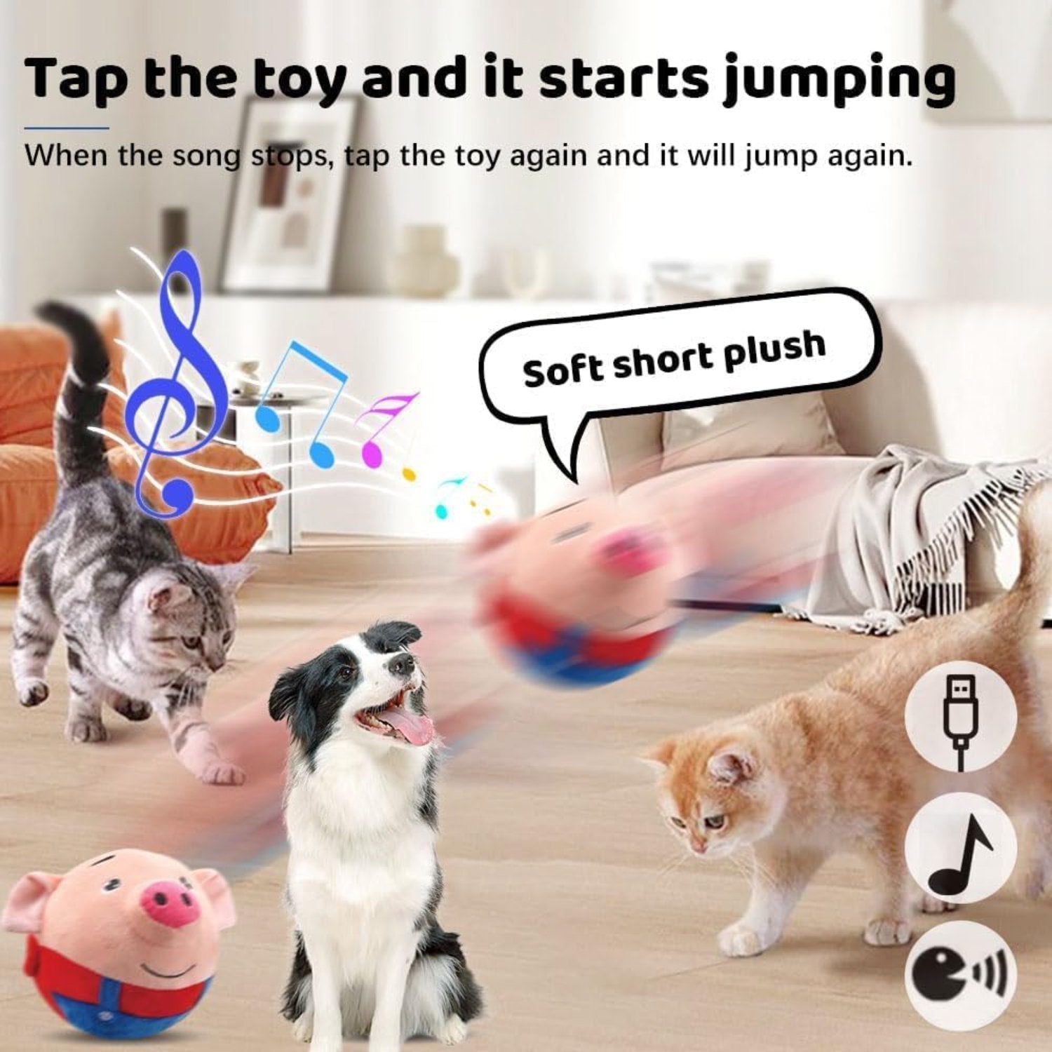 Cochonvif •  Interactive Pig Ball Toy