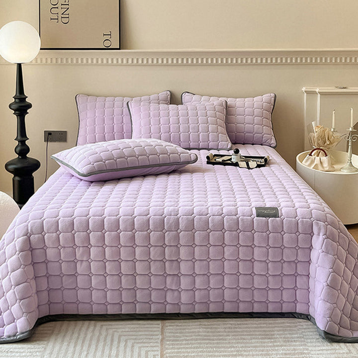 BowLift | Modern Soft Throw Blanket with Square Texture – Stylish Fluffy Bed & Sofa Cover