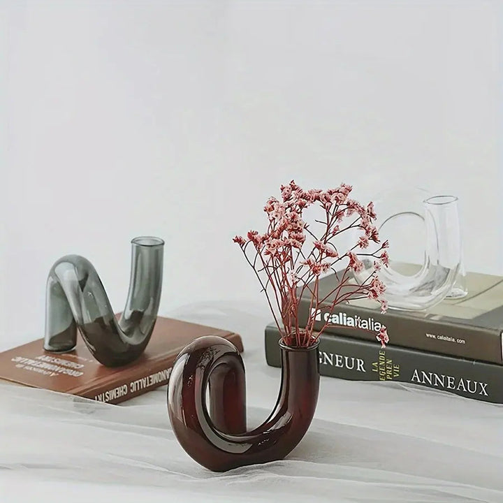 BowLift | TimelessGlow - Pedestal Glass Vase