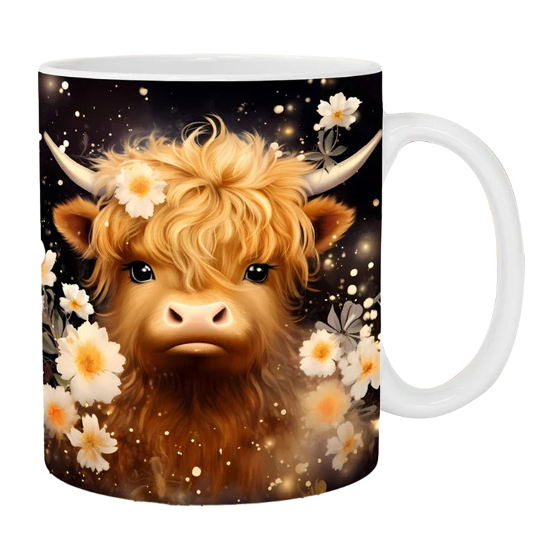 Highland Cow Ceramic Coffee Mug | Bowlift