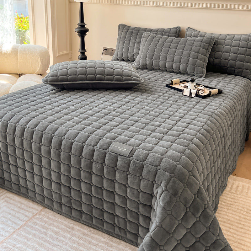BowLift | Modern Soft Throw Blanket with Square Texture – Stylish Fluffy Bed & Sofa Cover