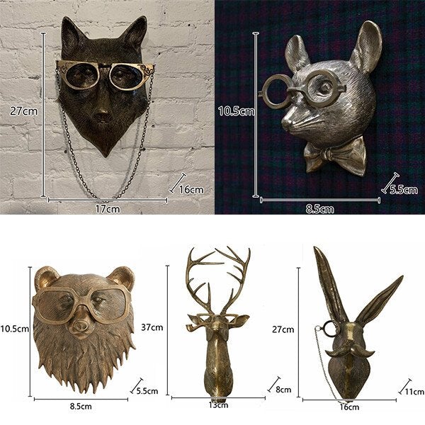 Animal Head Wall Decor for Home
