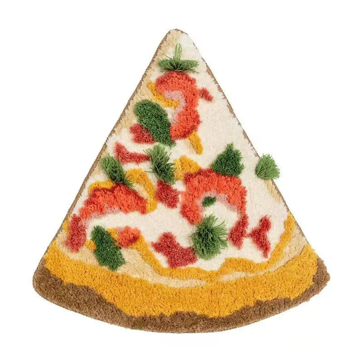 BowLift | Fluffy Tufted Pizza Bath Mat