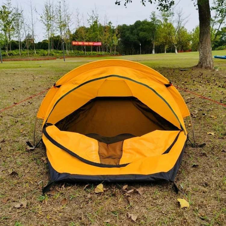 Ultralight Single-Person Camping Tent with Waterproof Polyester and Oxford Base