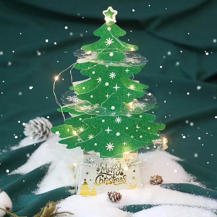 BowLift | Christmas Decorations Mini Desktop Christmas Greeting Card Ornaments