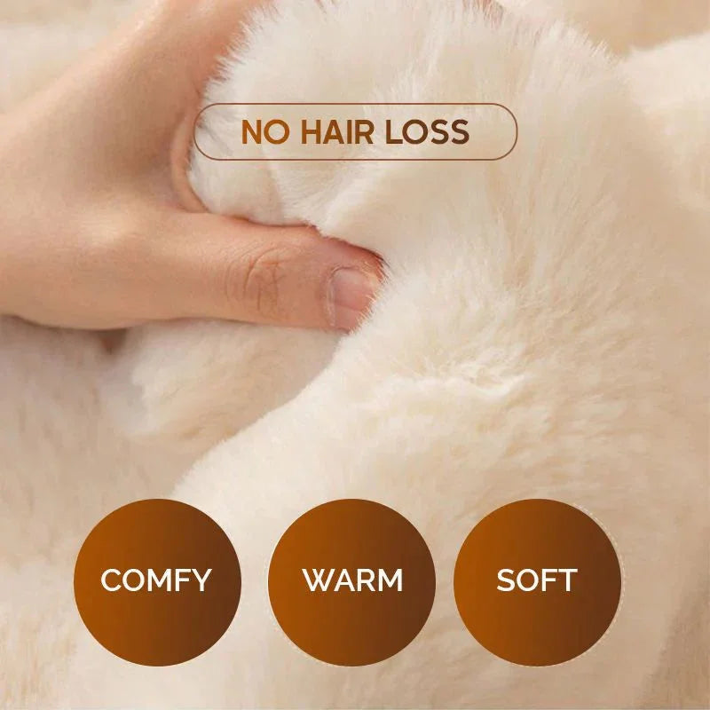 BowLift | Rabbit Fleece Sofa Cover | Non-Slip Plush Protector | Machine Washable | Soft & Cozy Home Decor