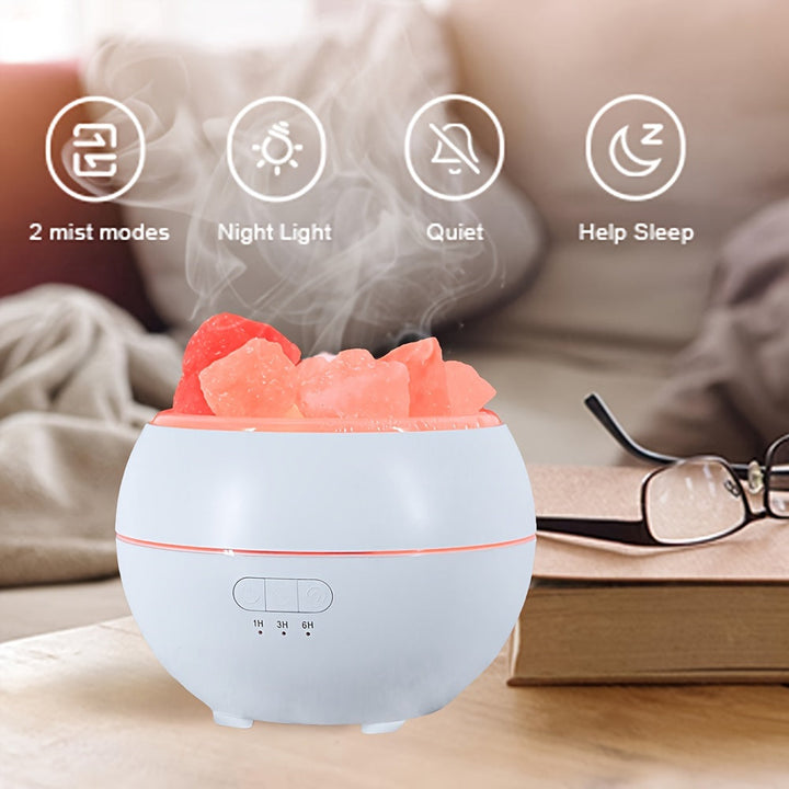 BowLift | Salt lamp diffuser - 3-in-1 essential oil diffuser, Himalayan salt lamps & humidifier