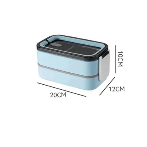 BowLift | 2-layer stainless steel Bento lunch box with locking lid