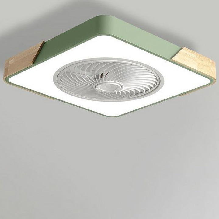 BowLift | Integrated LED Ceiling Lamp and Fan Without Blades with Remote
