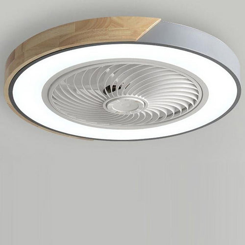 BowLift | Integrated LED Ceiling Lamp and Fan Without Blades with Remote