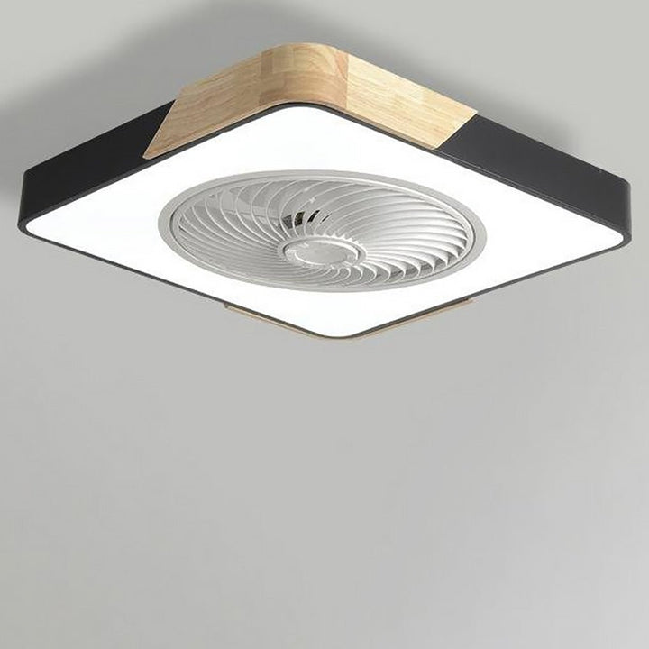BowLift | Integrated LED Ceiling Lamp and Fan Without Blades with Remote