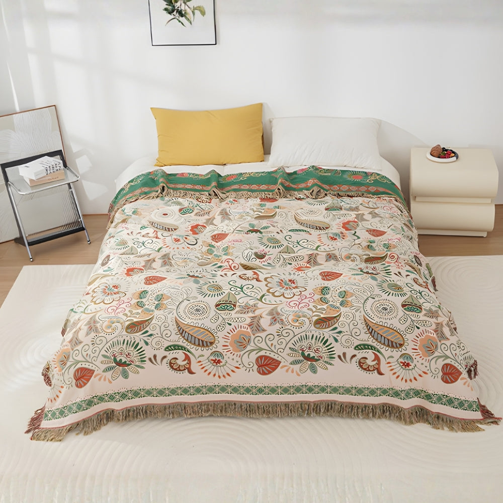 BowLift | Autumn Leaf Boho Reversible Blanket
