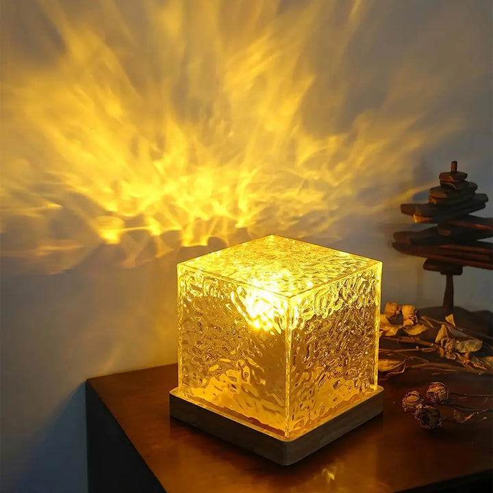 BowLift | Table Lamp Glass Cube Ambient Light
