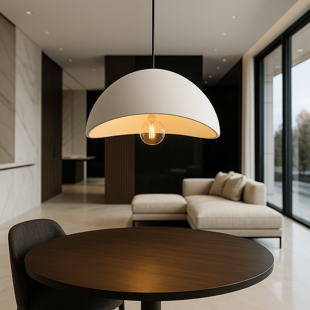 BowLift | AMBRA SHINE – Elegant Pendant Light with Dimmable Warm Glow
