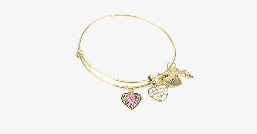 BowLift | Pink Ribbon Charm Bracelet