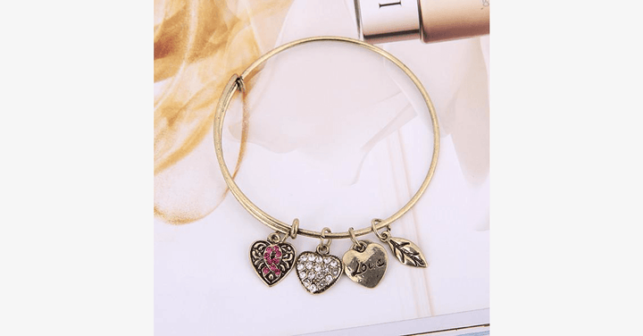 BowLift | Pink Ribbon Charm Bracelet