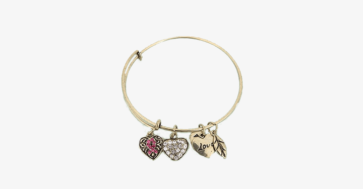 BowLift | Pink Ribbon Charm Bracelet