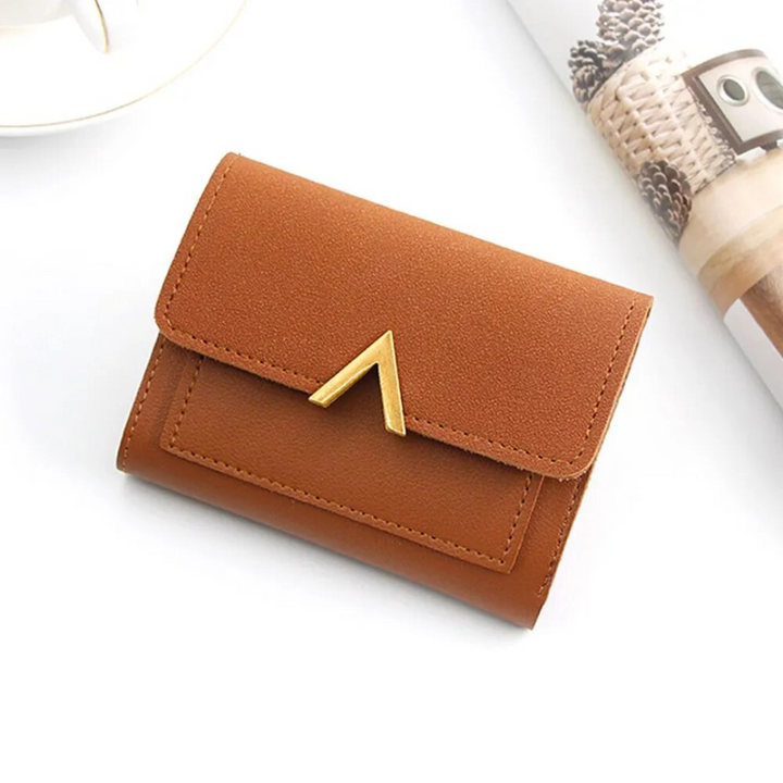 Compact Leather Wallet for Women Bowlift
