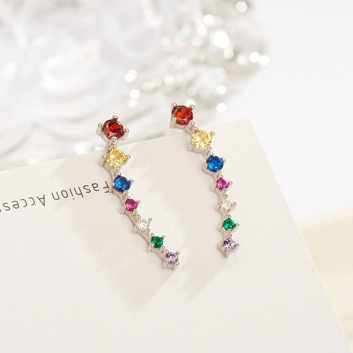 BowLift | Glamour | Shiny Zircon 925 Sterling Silver Earring