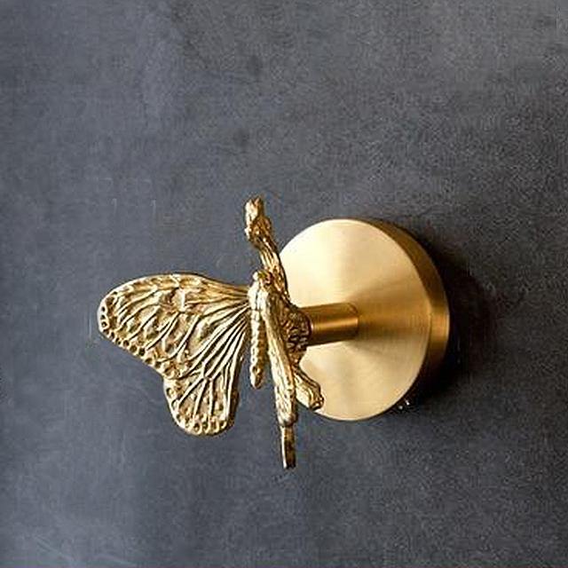 Solid Brass Animal Wall Hooks with Decorative Gold Finish for Home Storage