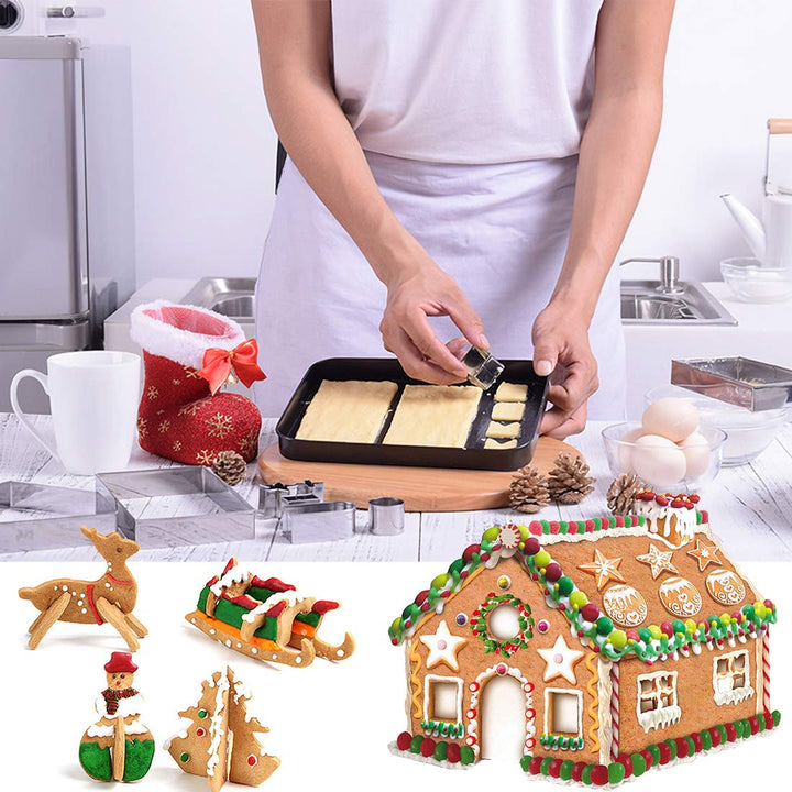 BowLift | Christmas Stainless Steel 3D Cookie Mold (18pcs)