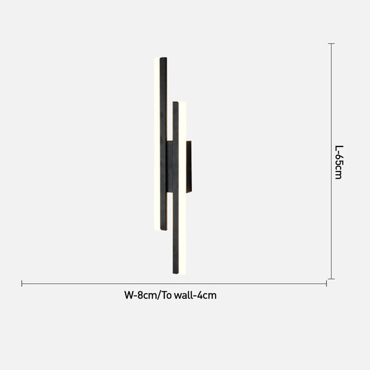 BowLift | LED Wall Light Acrylic Metal Wall Sconce Lighting Fixture
