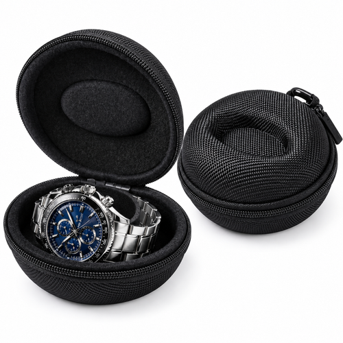 Protective Hard Shell Travel Watch and Jewelry Case Bowlift