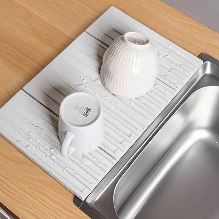 BowLift | WaterDrain – Foldable Silicone Mat for Drying and Protecting Work Surfaces