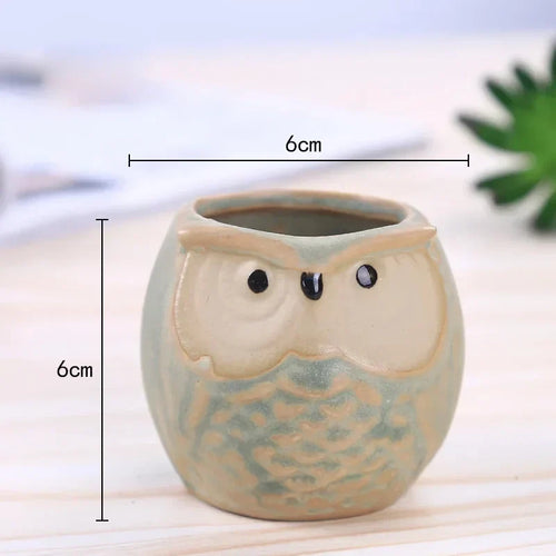 BowLift | Mini Owl Ceramic Plant Planter