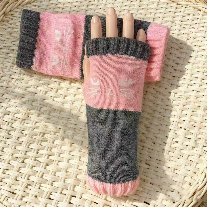 BowLift | Cat Knit Fingerless Gloves