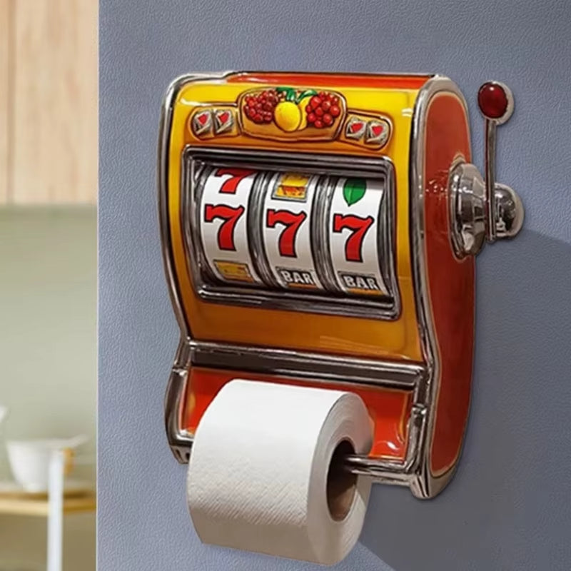 BowLift | Slot Machine Toilet Roll Holder