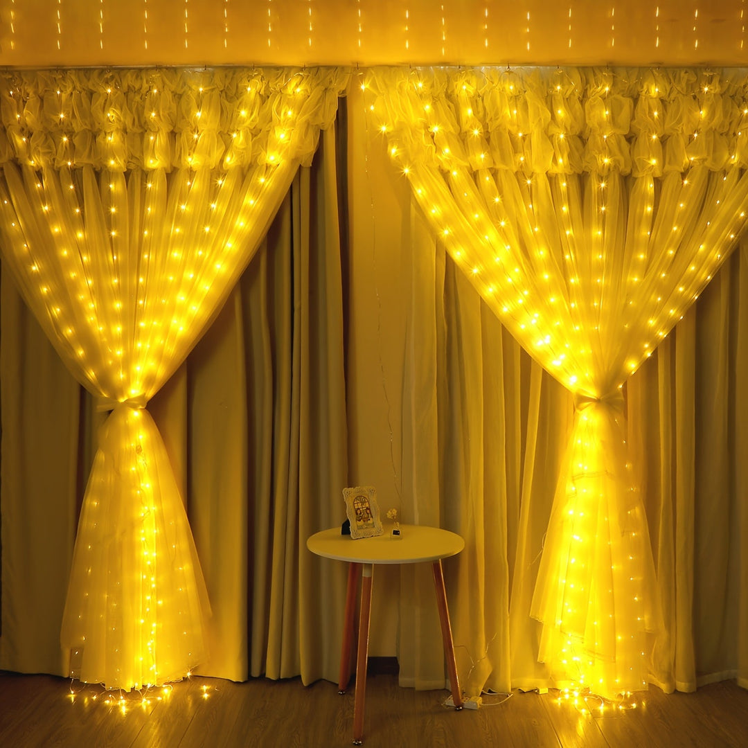 BowLift | Fairy Lights Curtain Warm White LED USB Set