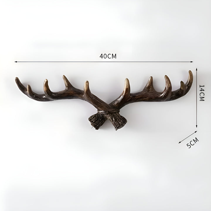 Antler Wall Hook – Retro Design for Coats and Jackets | Decorative Coat Hook | Bowlift
