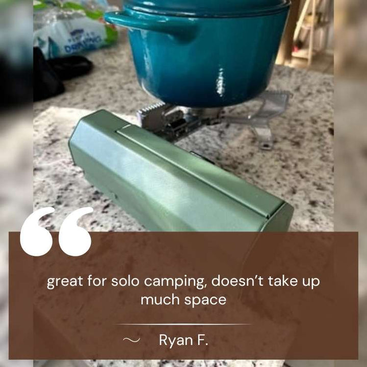 BowLift | Camping Gas Burner | Windproof, Fuel-Efficient & Compact for Outdoor Cooking Adventures