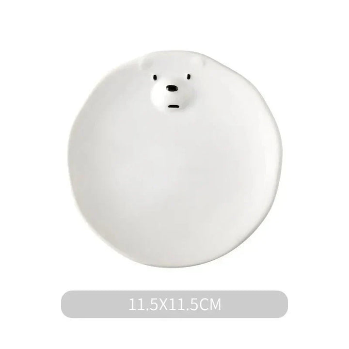 BowLift | Cute ceramic Polar bear dinner set – PolarJoy