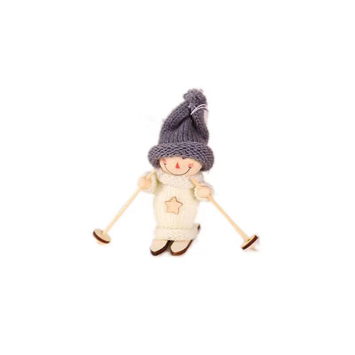 BowLift | Creative Christmas Decoration Wooden Ski Doll