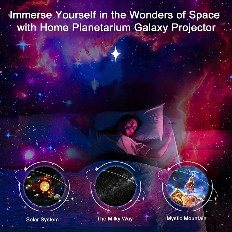 BowLift | Celestial Dreams: 360° Planetarium Galaxy Projector -  Full-room Coverage