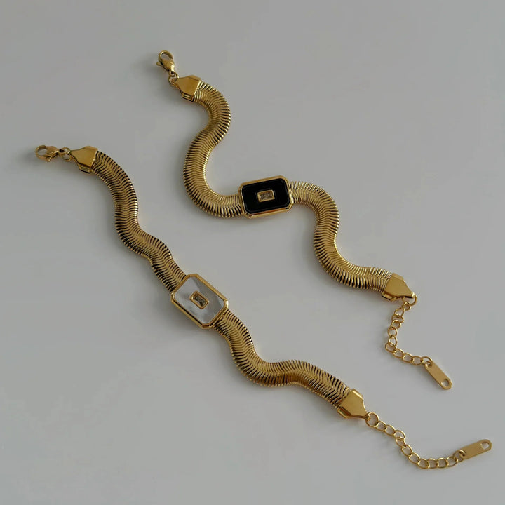 BowLift | Chunky Chain & Herringbone Bracelets