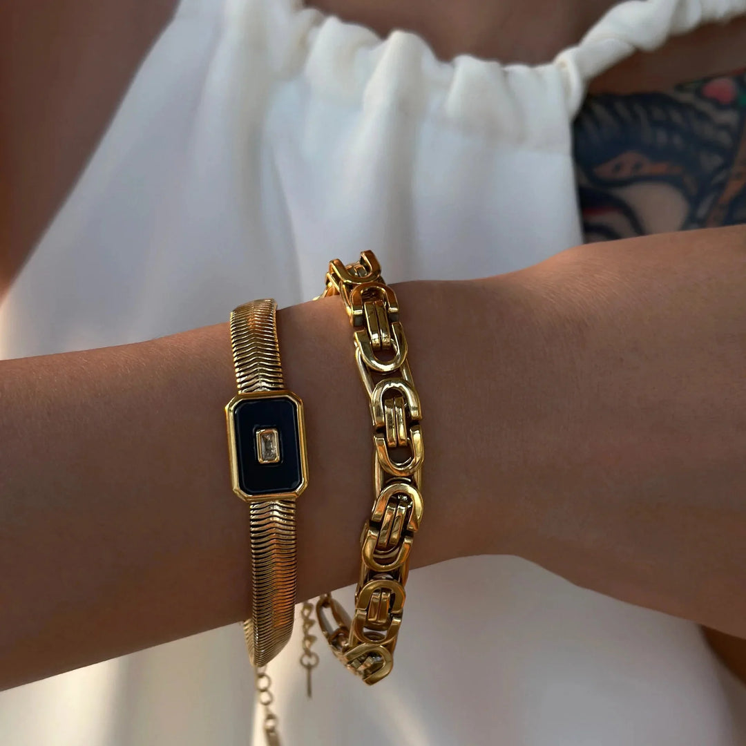 BowLift | Chunky Chain & Herringbone Bracelets