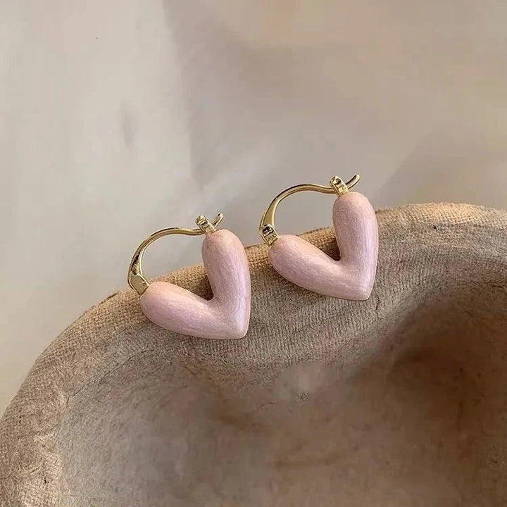 BowLift | Classy Enamel Heart Earrings