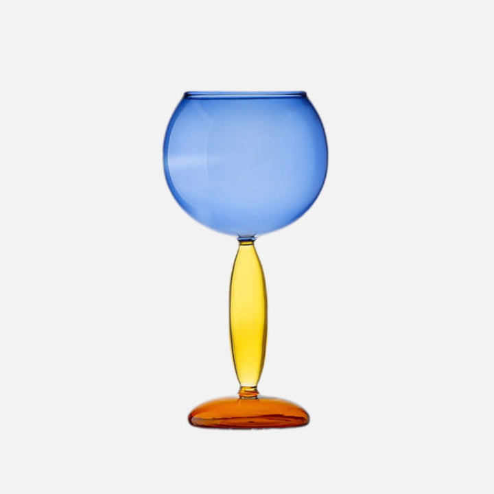 BowLift | Chalice and carafe made of colored glass by Phillips