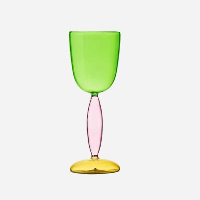 BowLift | Chalice and carafe made of colored glass by Phillips